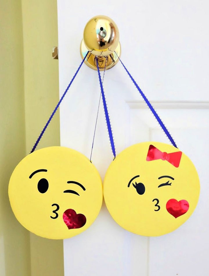 His And Her Styrofoam Emoji Door Hangers