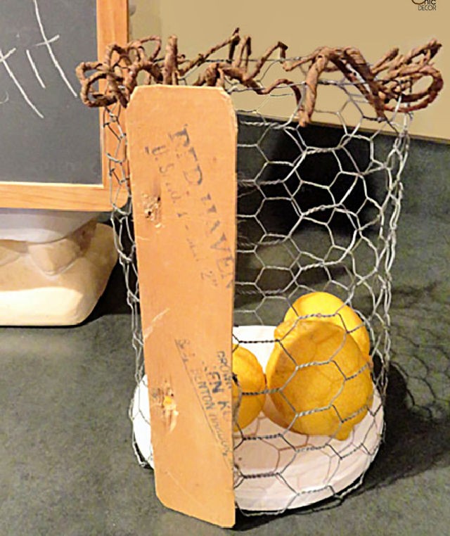 Make Your Own Chicken Wire Basket
