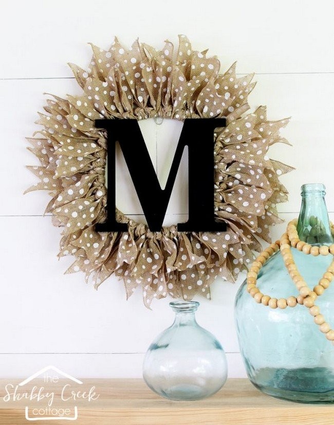 How To Make A Monogrammed Wreath: