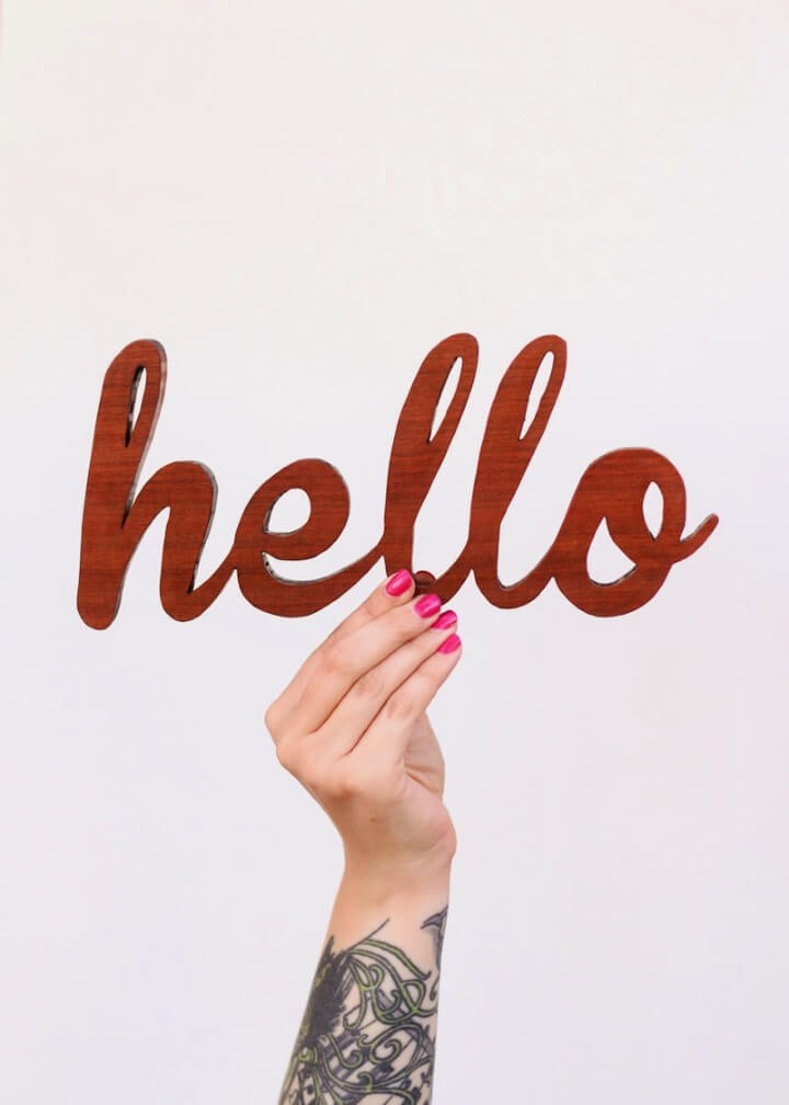 Make a Wooden Sign Using a Scroll Saw