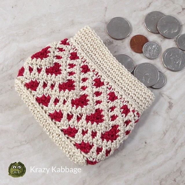 Chevron Hearts Wallet