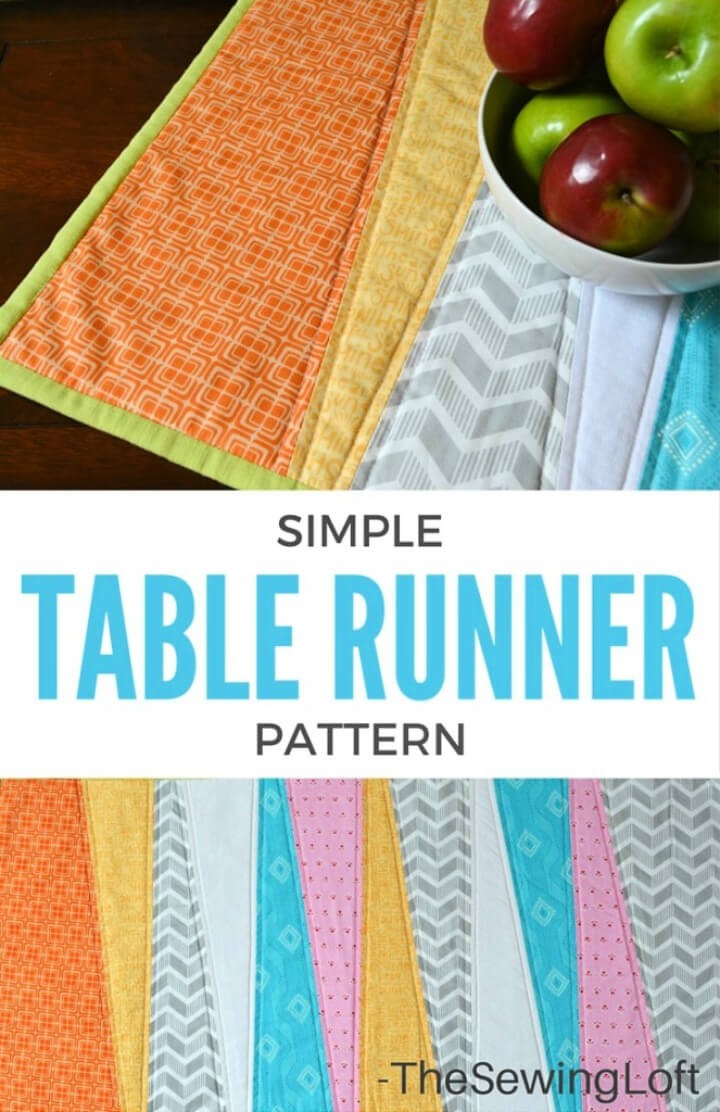 Simple Quilted Table Runner Pattern