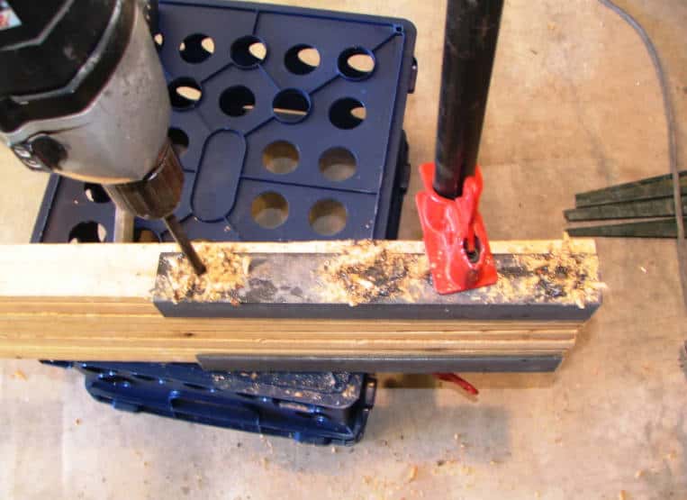 Align and Drill the Vertical Slats