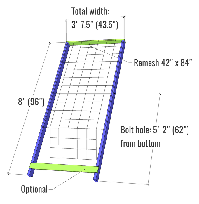 Attach Remesh to Vertical Supports
