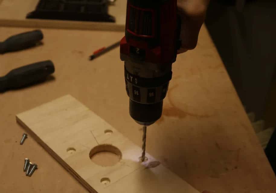 Drill Holes for Mounting the Router