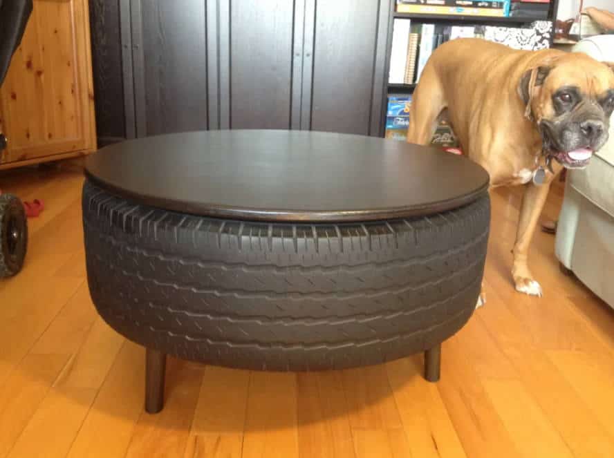DIY Tire Coffee Table