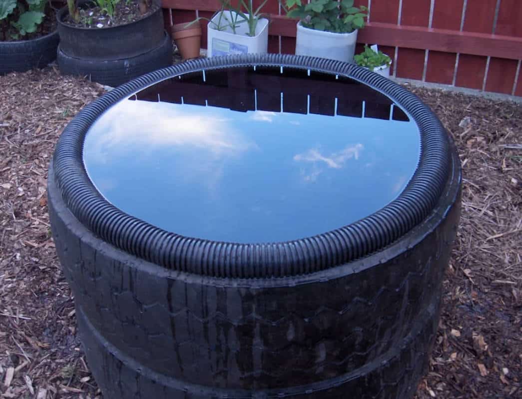 DIY Tractor Tire Pond